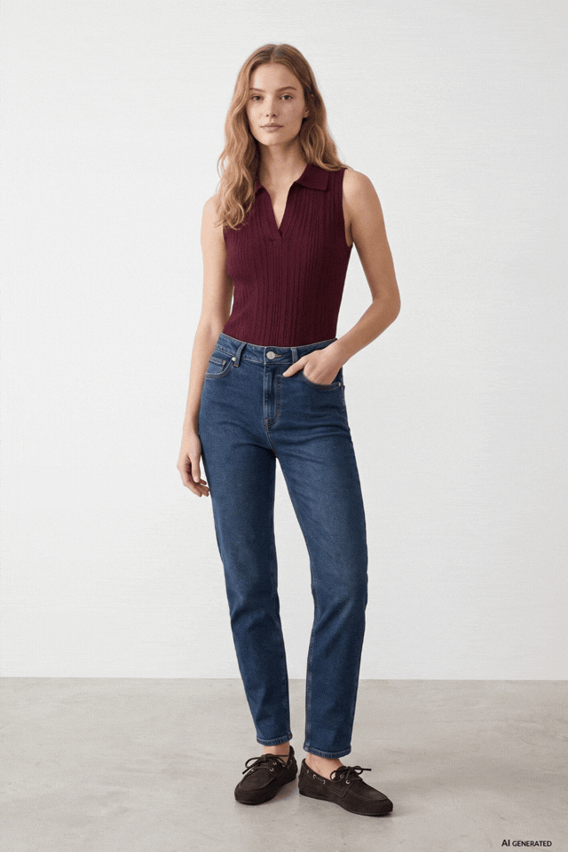 Mom Slim Blue Jeans Mom Slim Blue Jeans