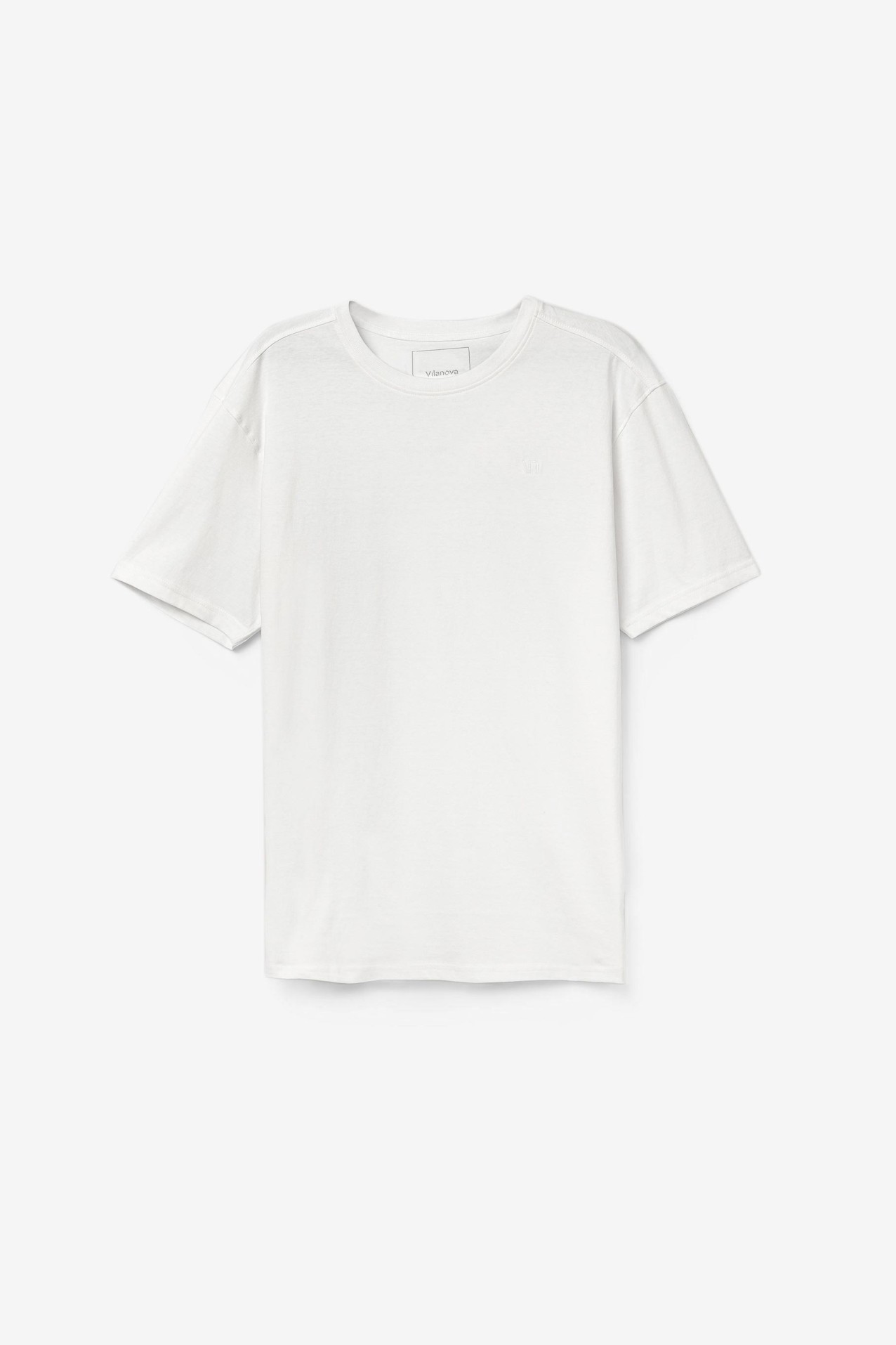 T-Shirt Regular com Logo Bordado