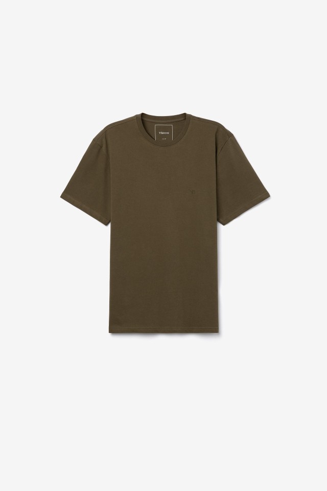 Regular T-Shirt with Embroidered Logo Regular T-Shirt with Embroidered Logo