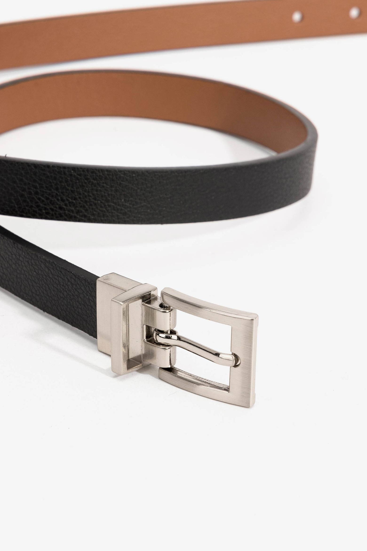 Cinturn Reversible Efecto Piel