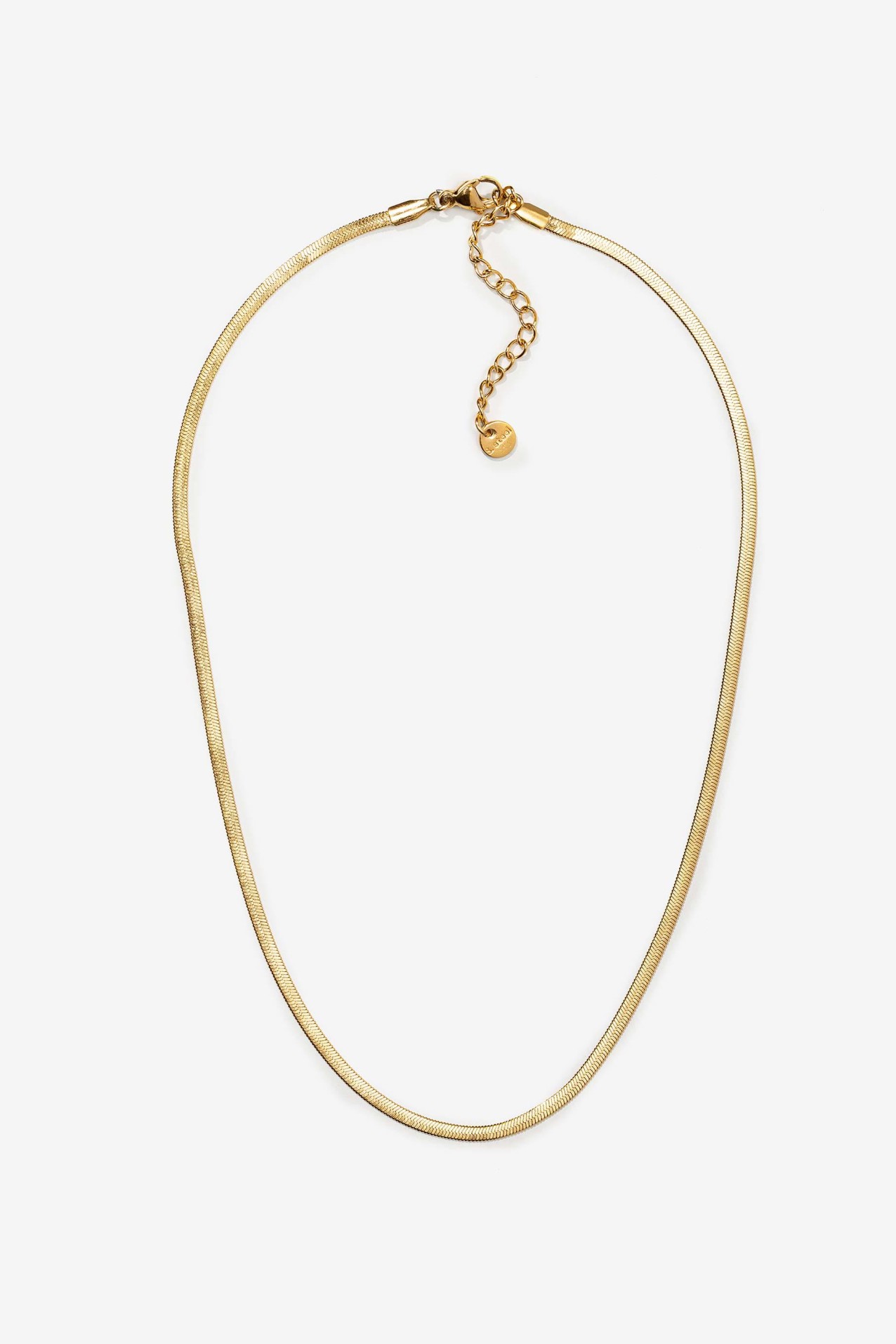 Colar Curto de Ao Inoxidvel