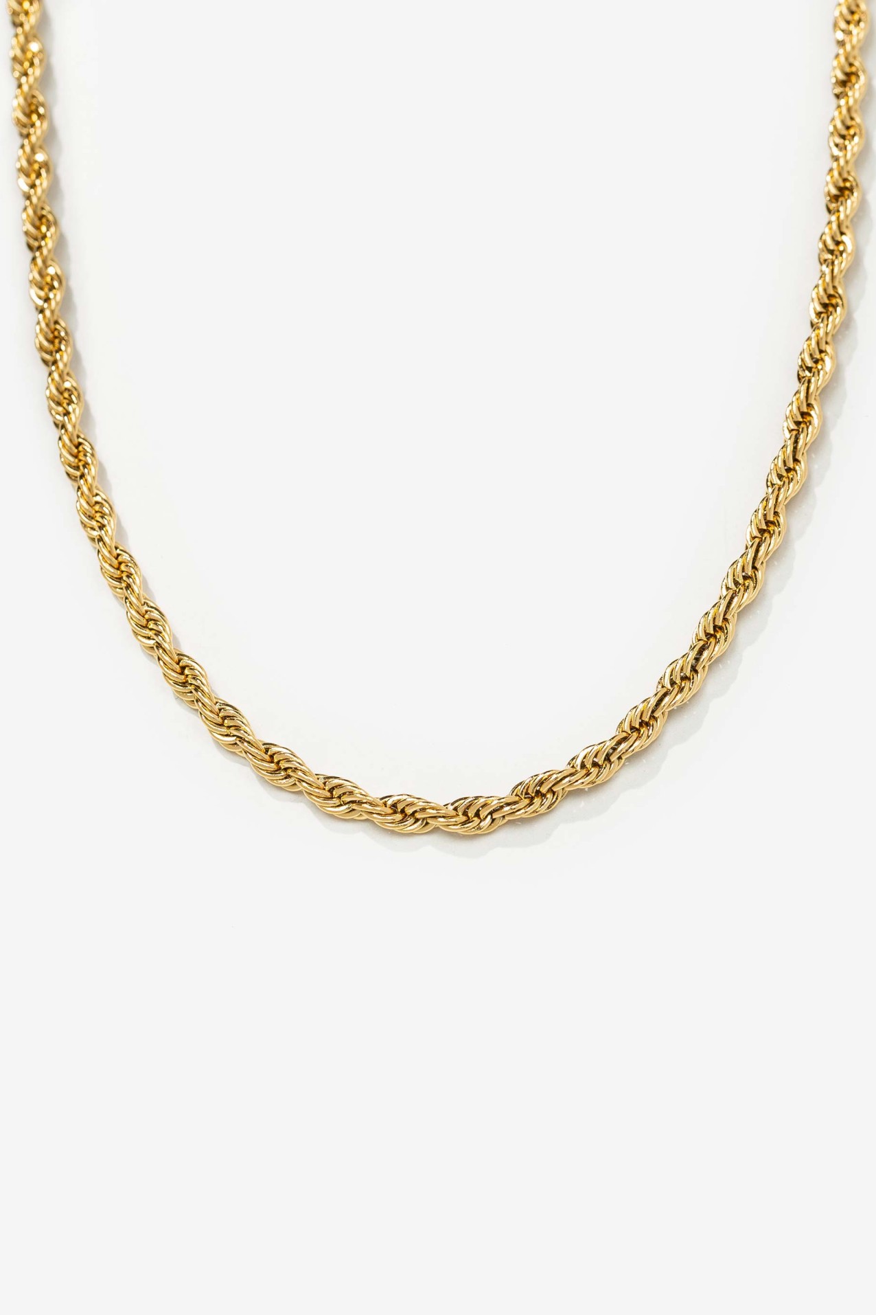 Colar Torcido de Ao Inoxidvel