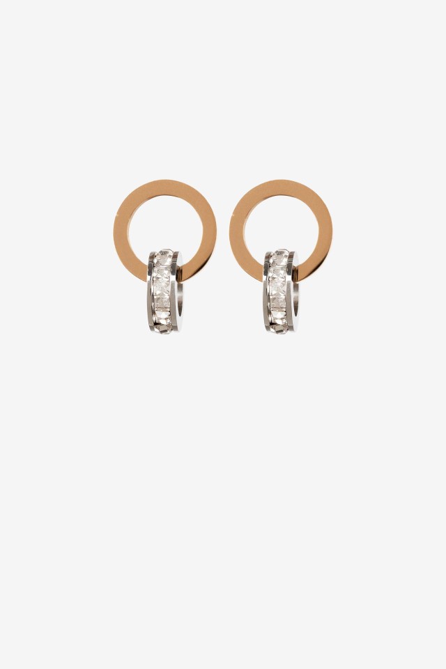 Pendientes de Acero Inoxidable con Aro