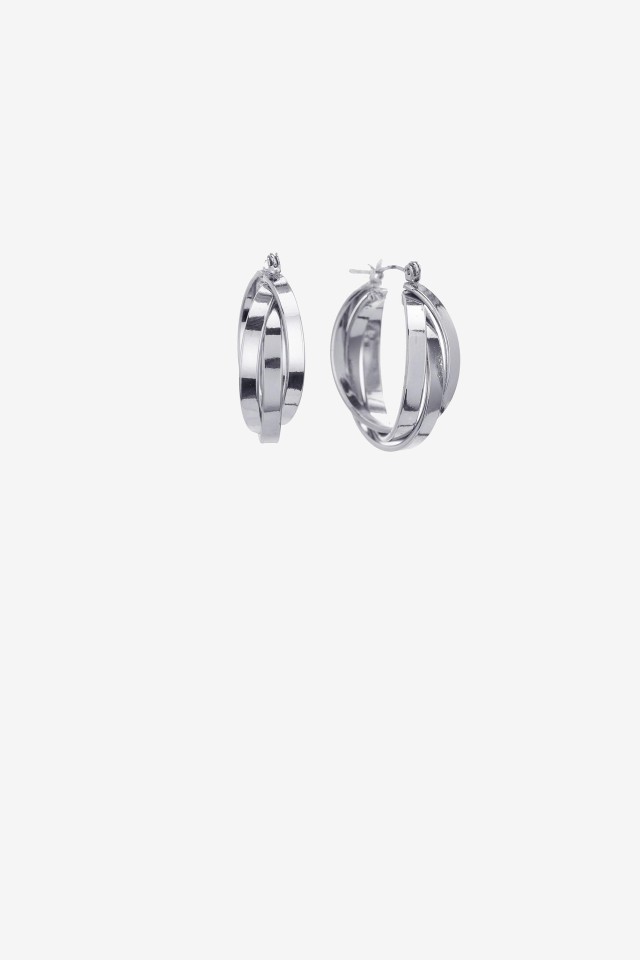 Intertwined Metal Hoops
