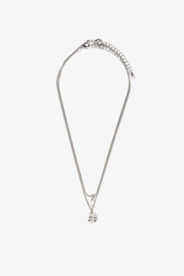 2-Necklace Pack with Clover