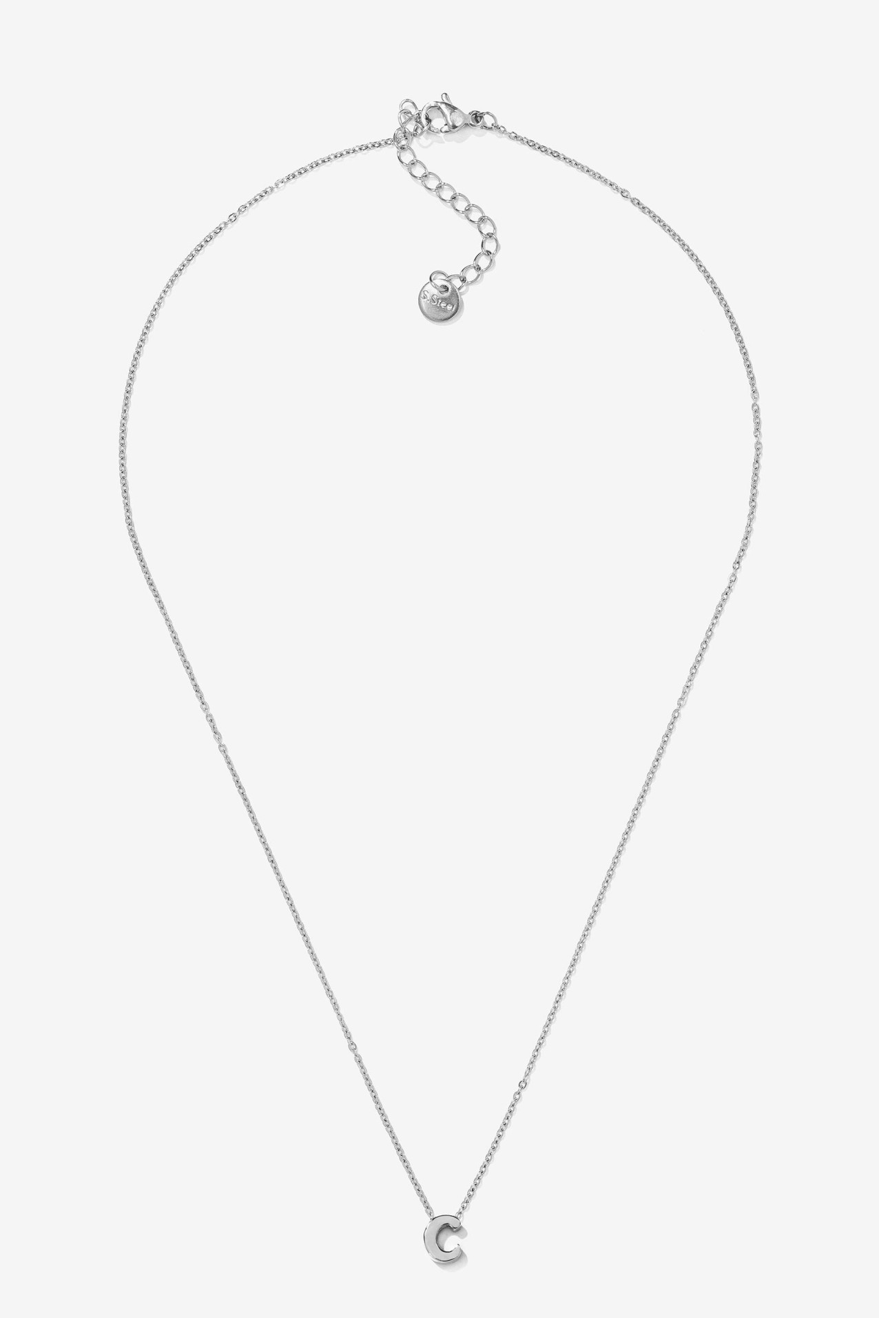 Colar com inicial Ao Inoxidvel