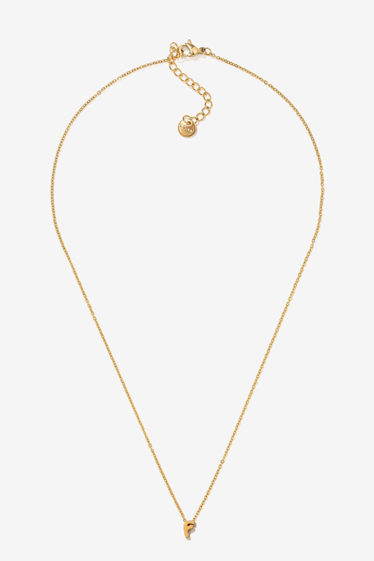 Colar com inicial Ao Inoxidvel