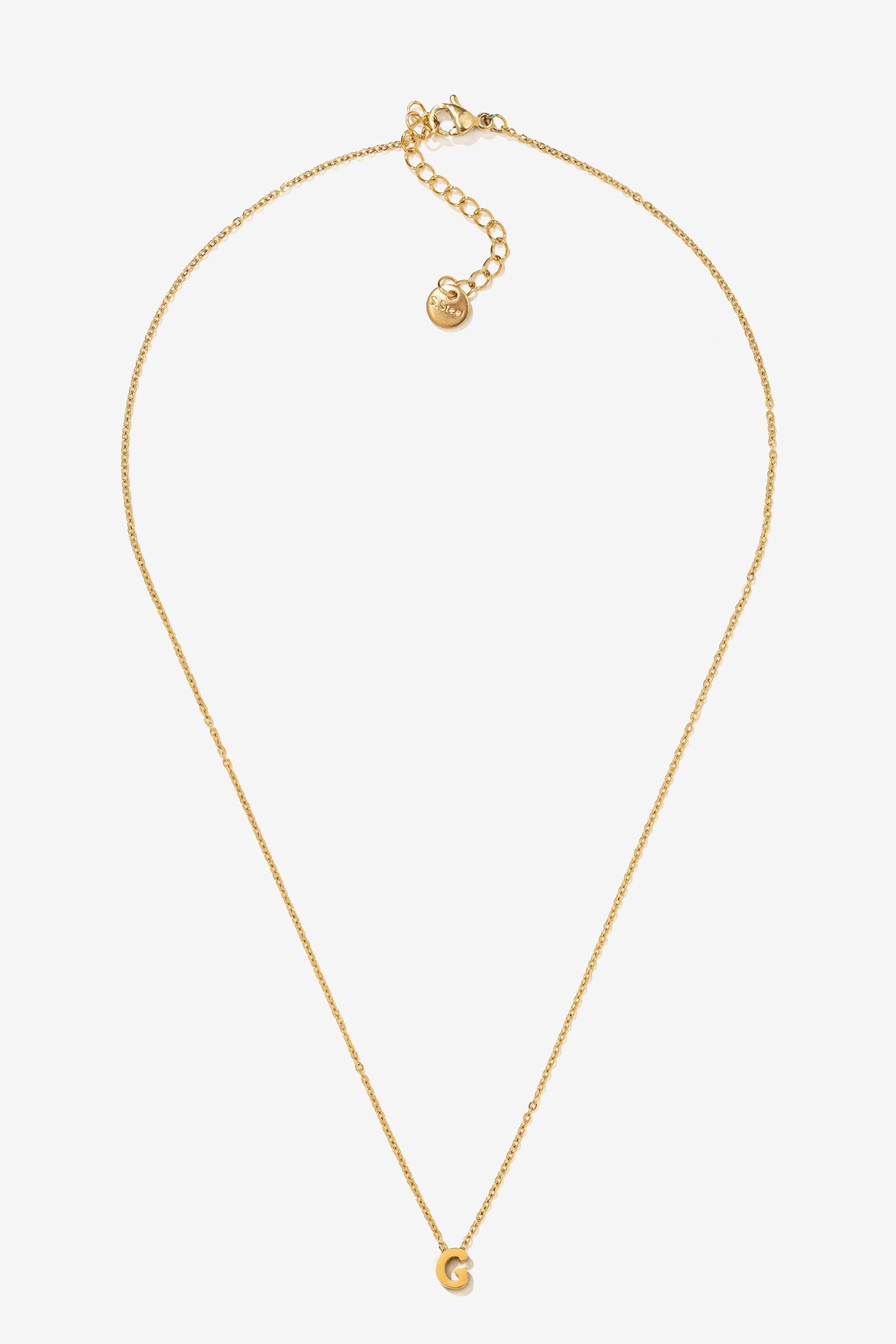 Colar com inicial Ao Inoxidvel