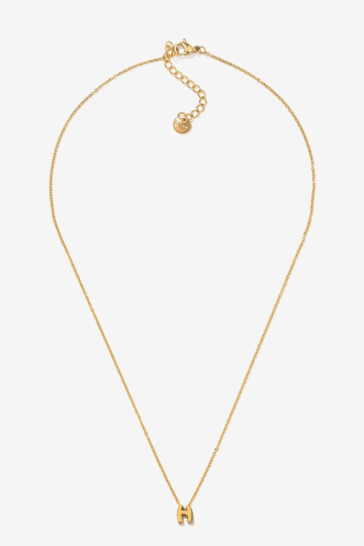 Colar com inicial Ao Inoxidvel