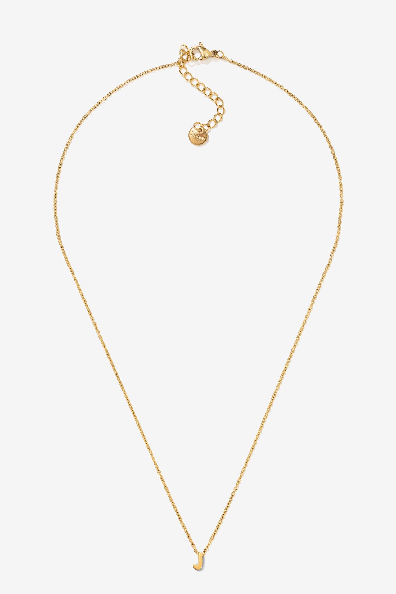 Colar com inicial Ao Inoxidvel