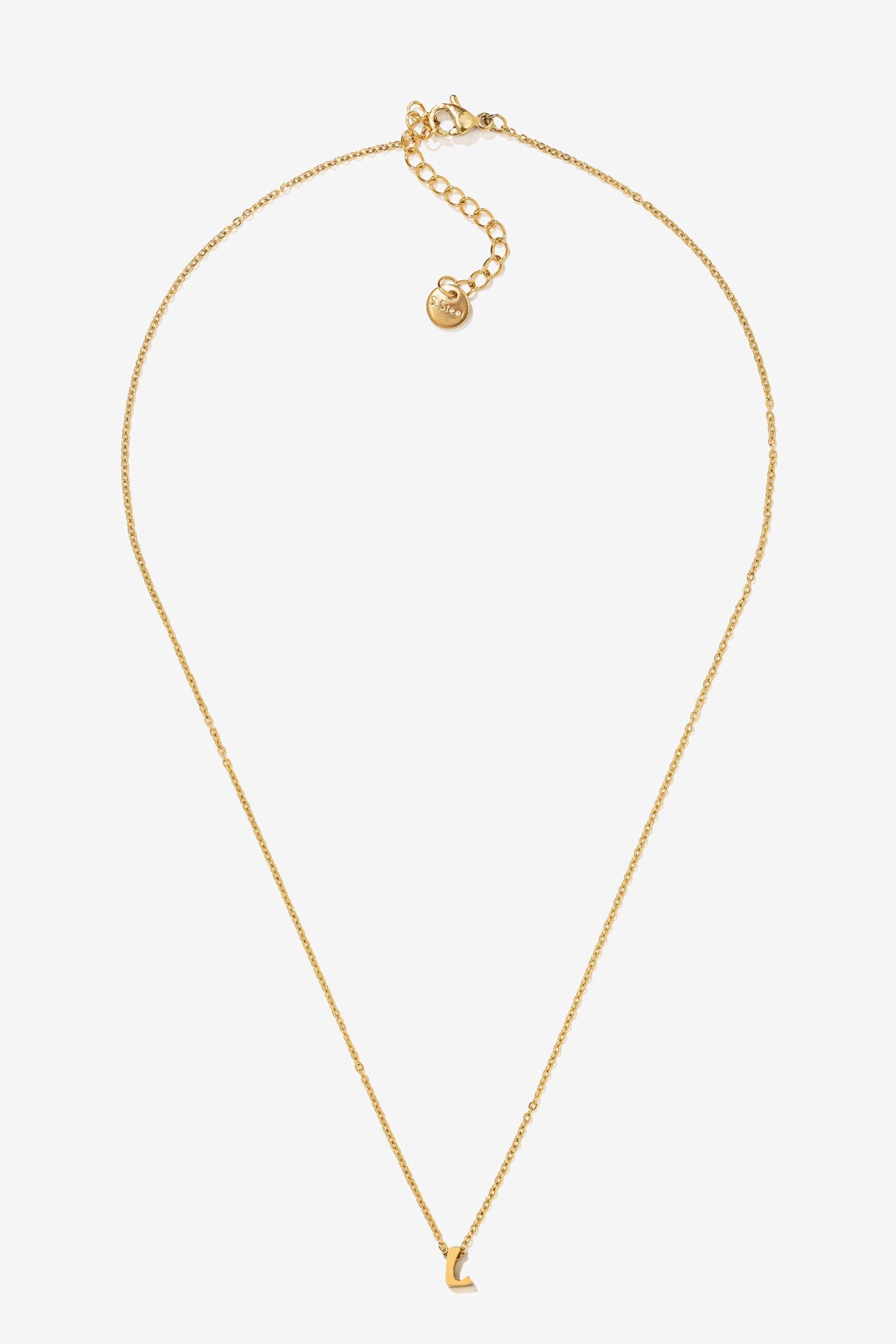 Colar com inicial Ao Inoxidvel