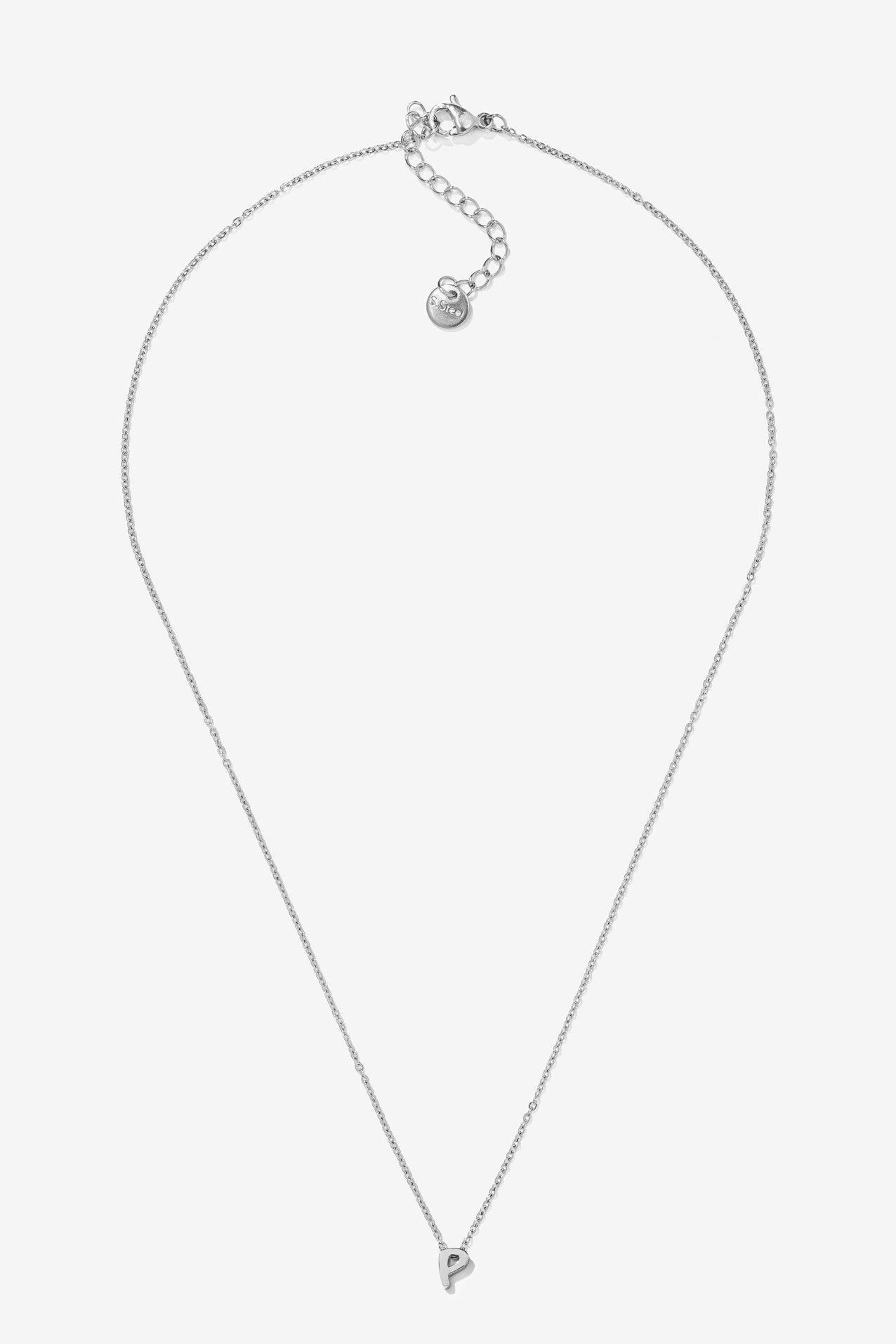 Colar com inicial Ao Inoxidvel