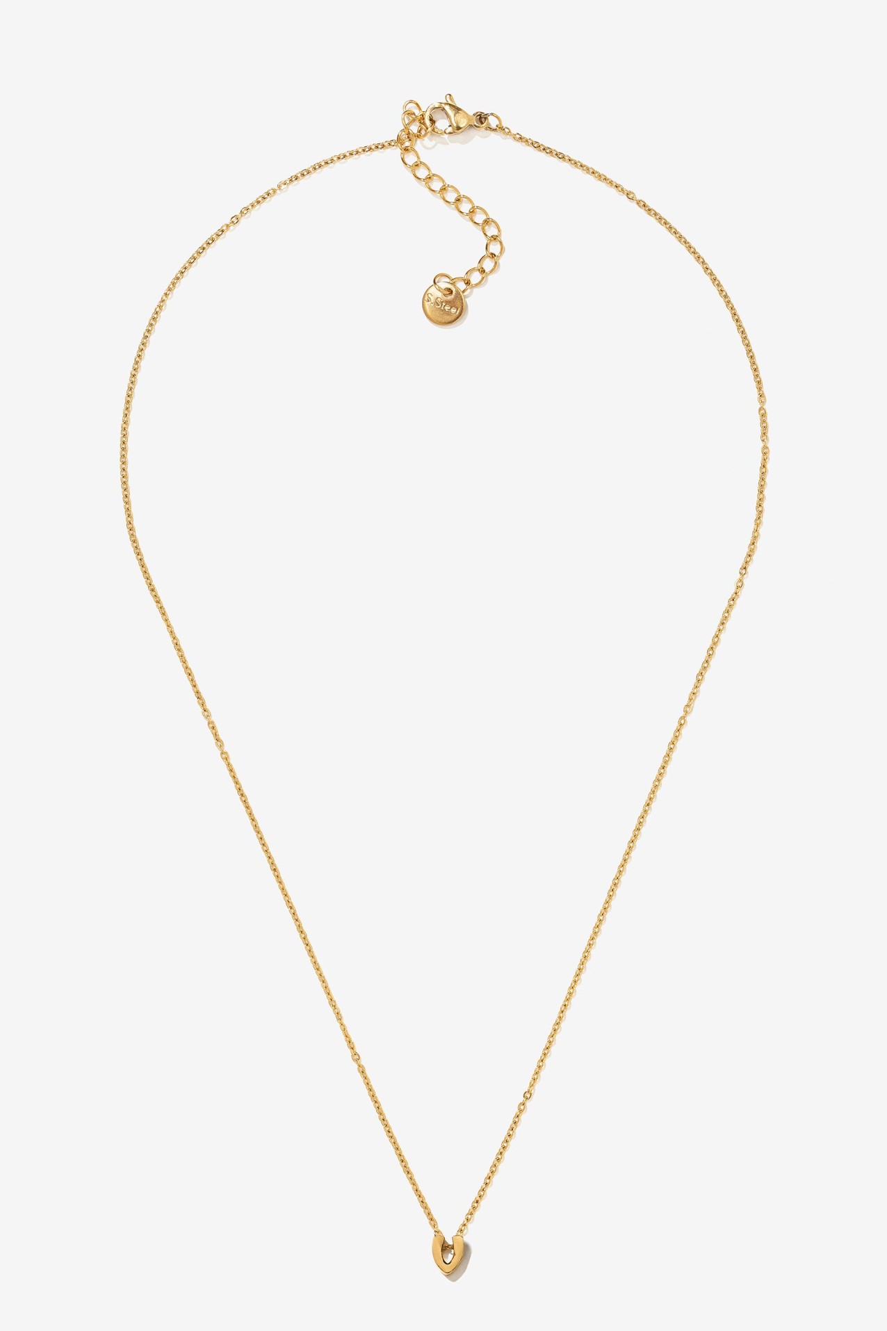 Colar com inicial Ao Inoxidvel