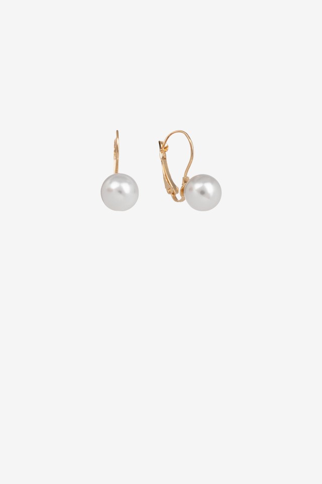 Beaded Earrings with Pearl Effect