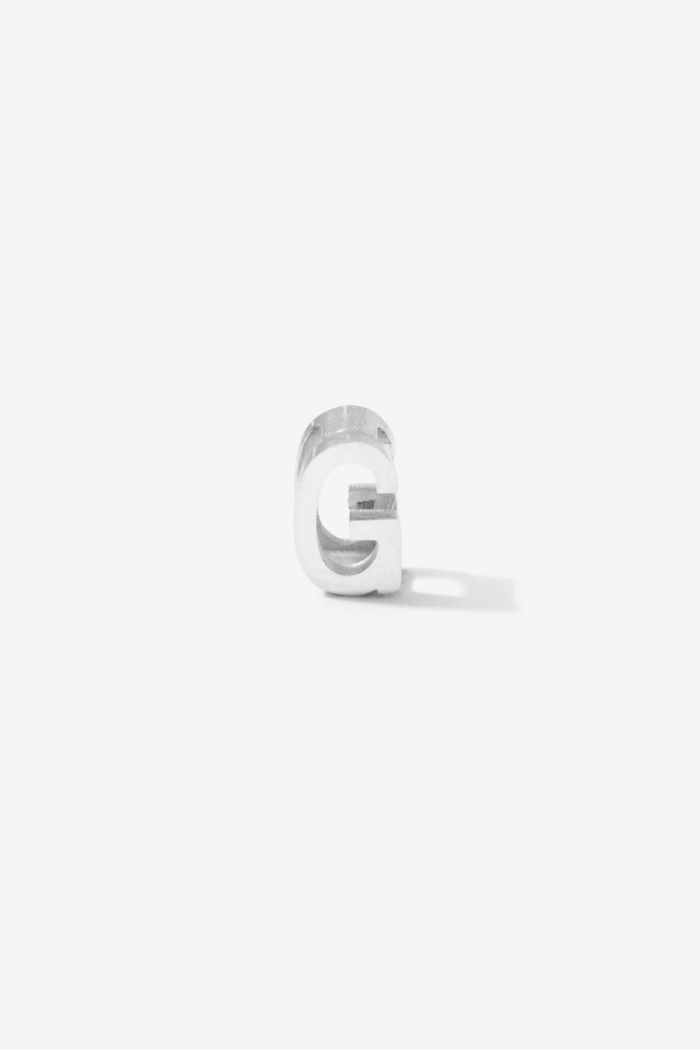 Charm Inicial Acero Inoxidable G