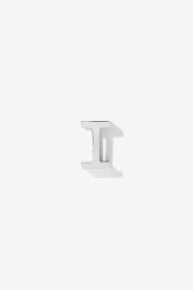 Charm Inicial Acero Inoxidable I