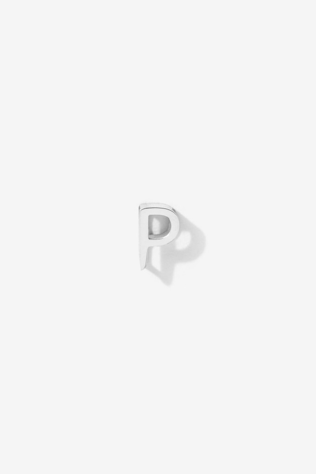 Charm Inicial Acero Inoxidable P