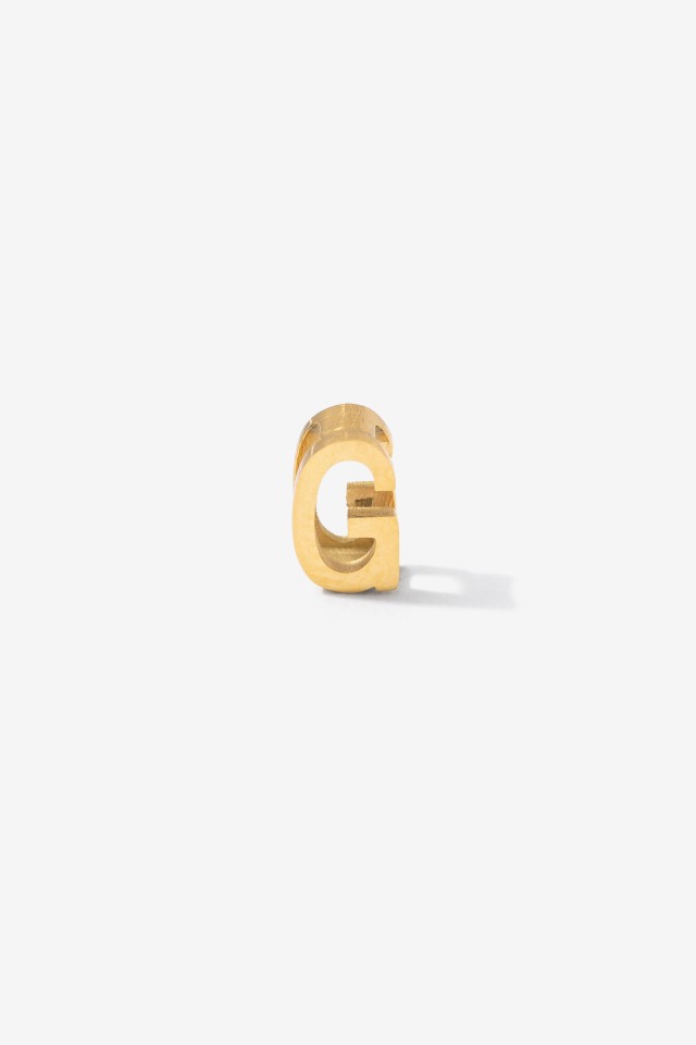 Charm Inicial Acero Inoxidable G