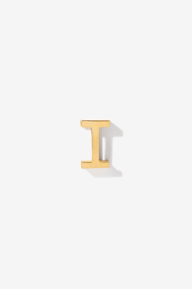 Charm Inicial Acero Inoxidable I