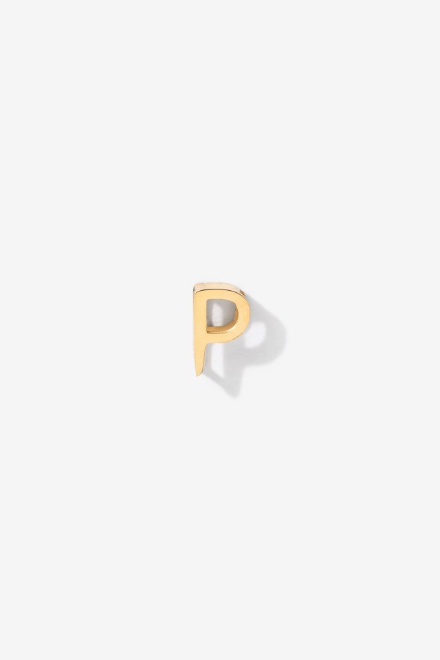 Charm Inicial Acero Inoxidable P