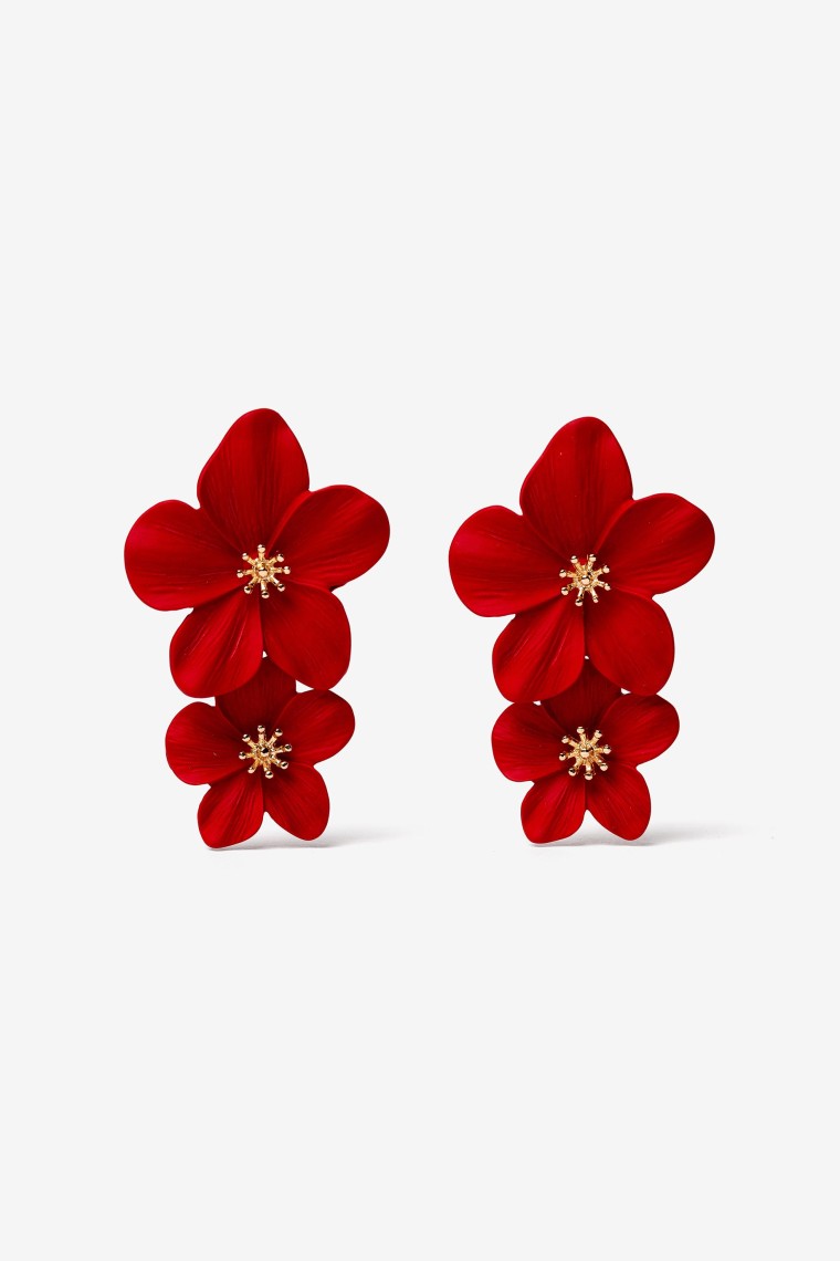 Pendientes Colgantes Florales Mate