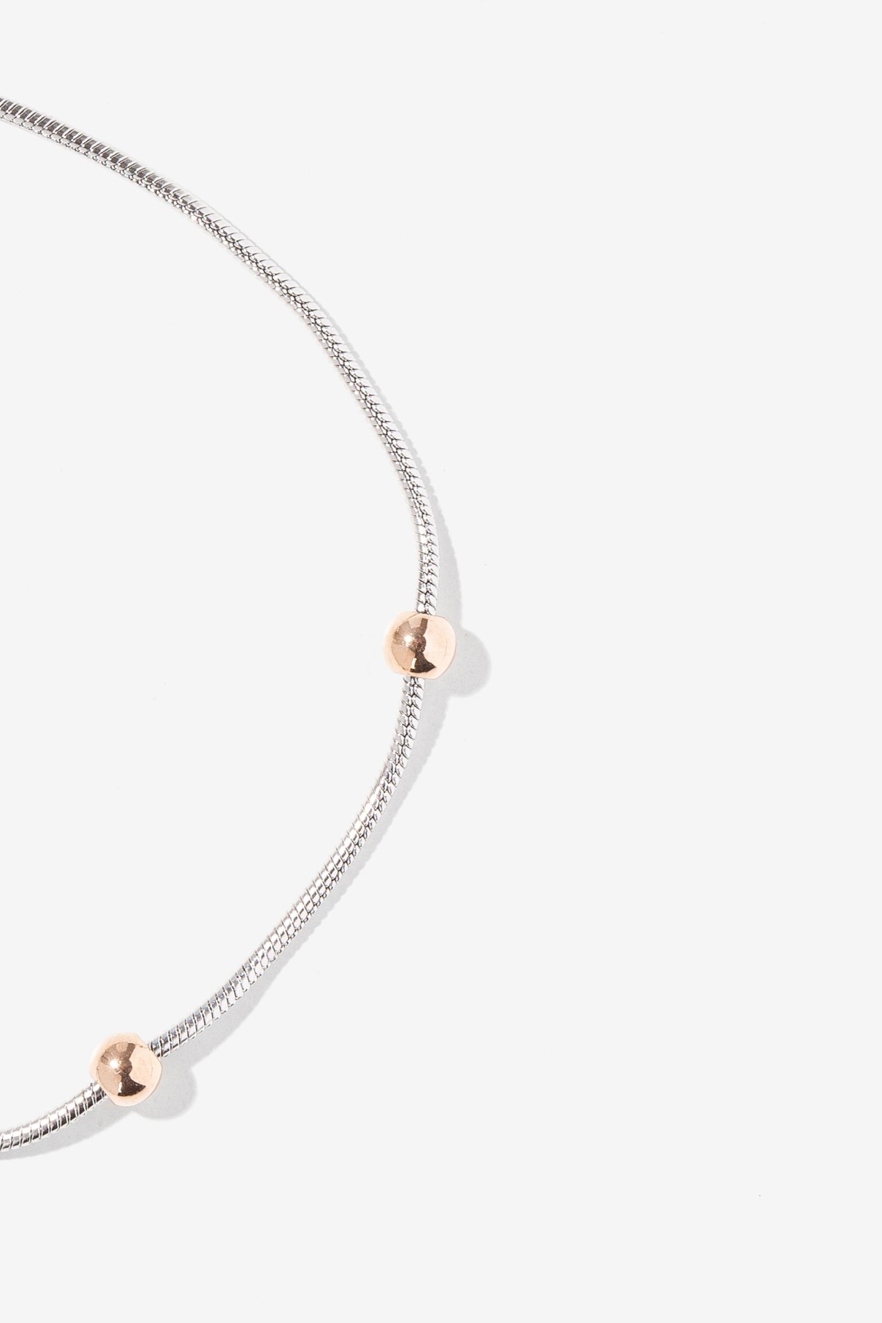 Pulseira em Ao Inoxidvel Bicolor