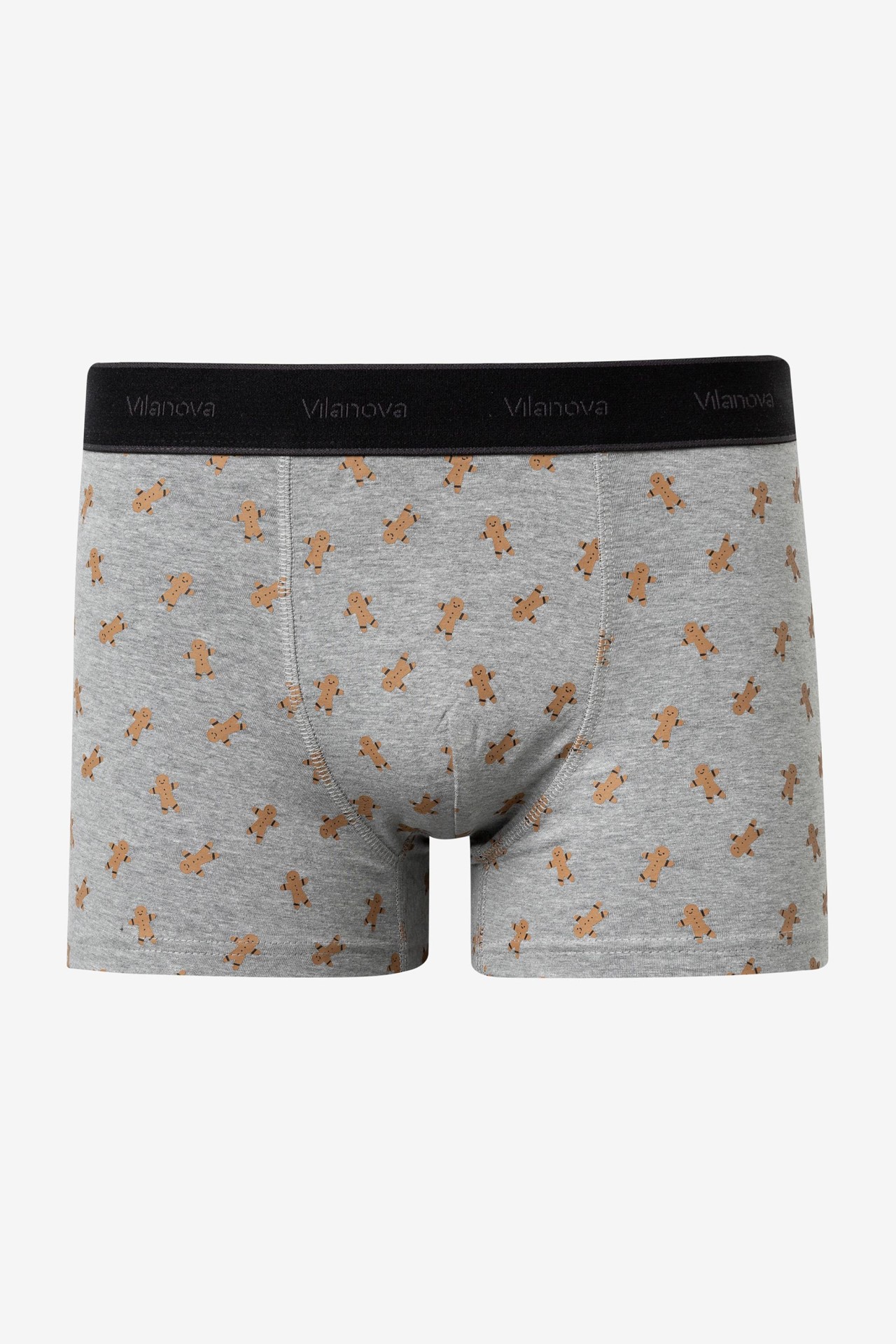 Boxers Estampados Natal Boneco Gengibre