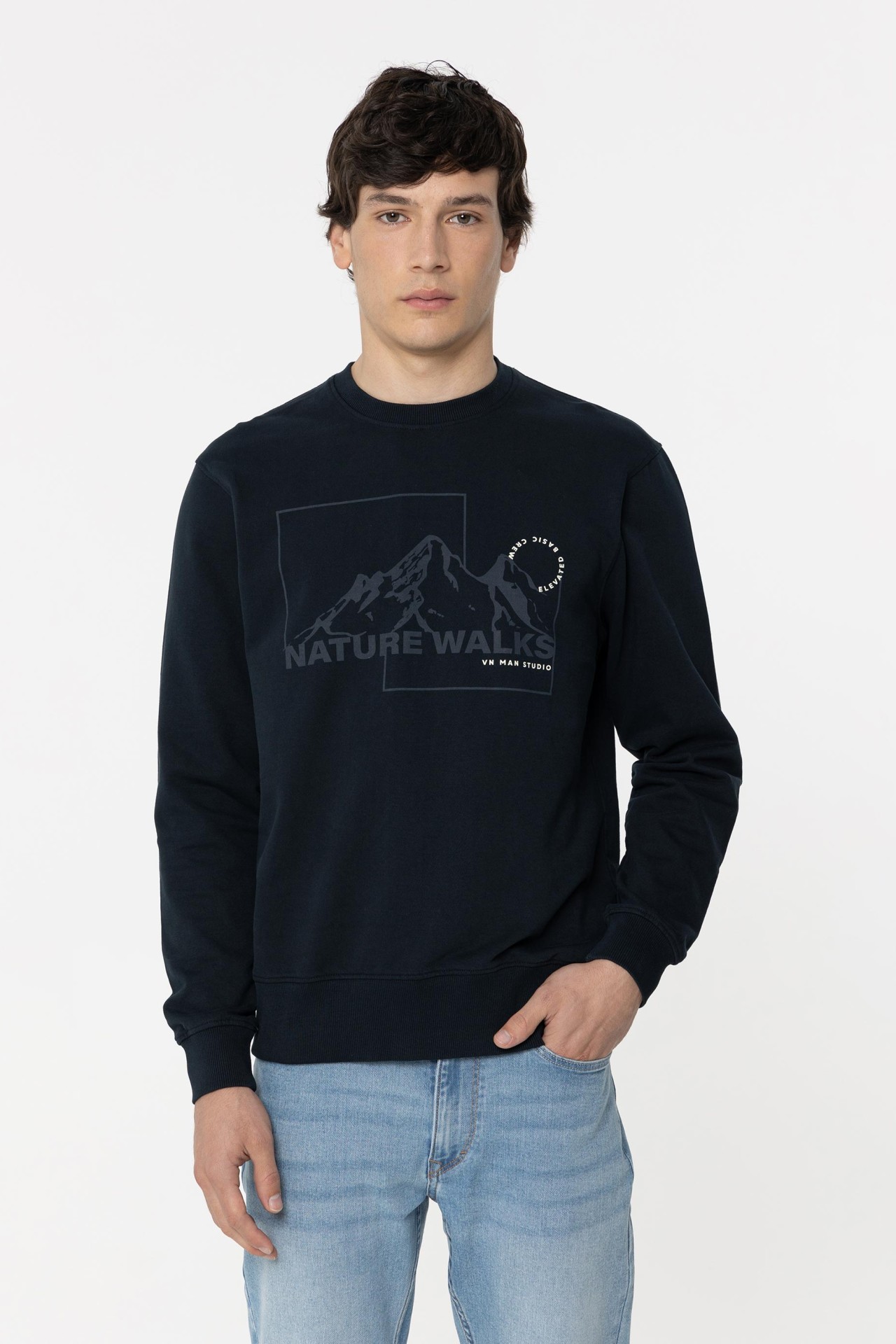 Sweatshirt com Estampado Frontal