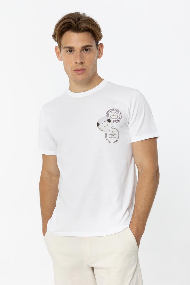 T-Shirt Regular com Estampado