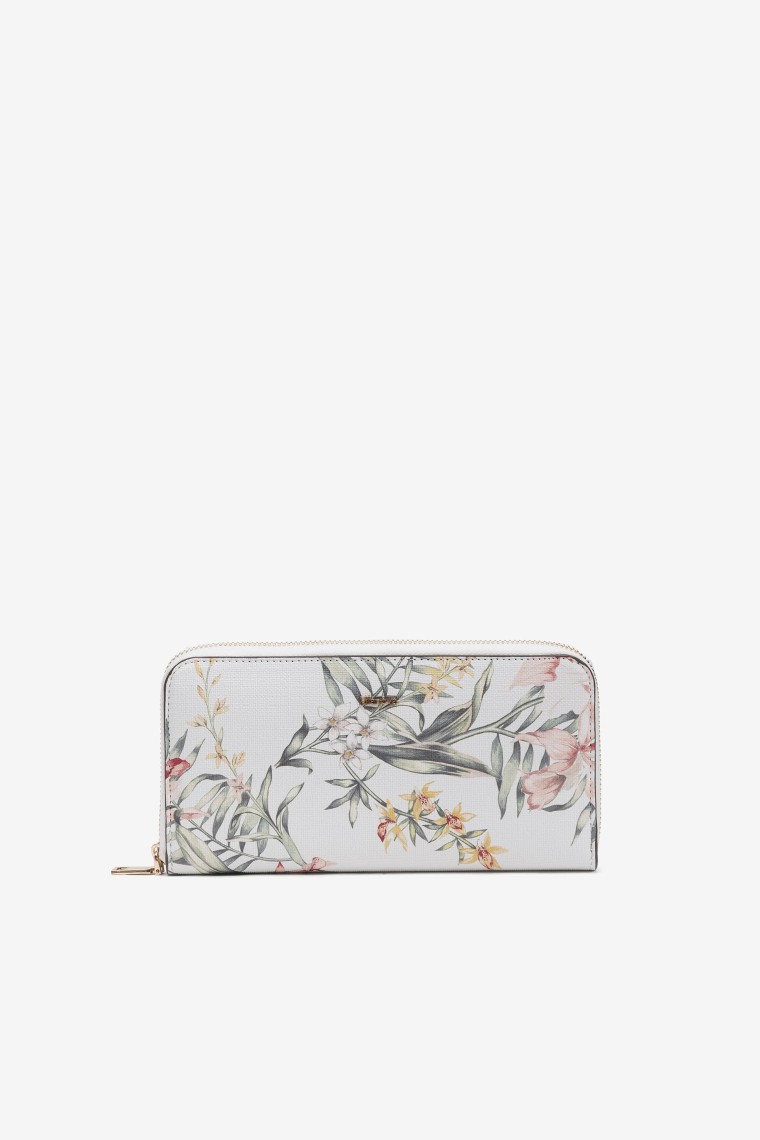 Monedero Floral Acuarela Grande