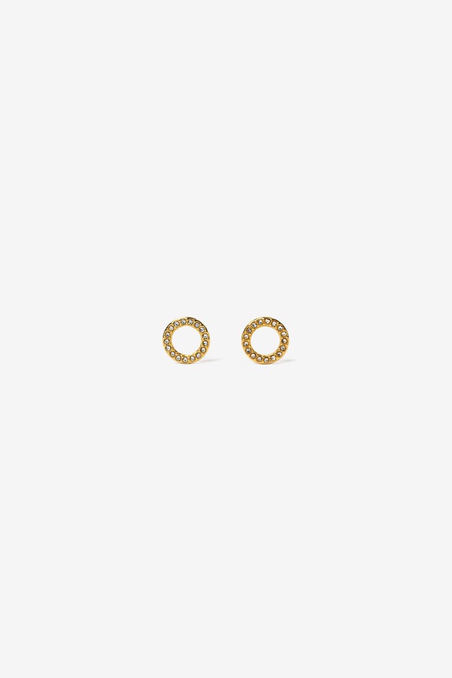 Pendientes Circulares de Acero Inoxidable Brillantes