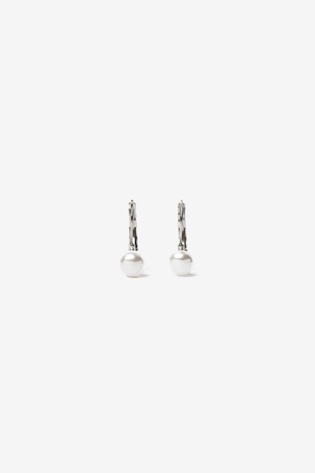 Pendientes de Acero Inoxidable con Efecto Perla