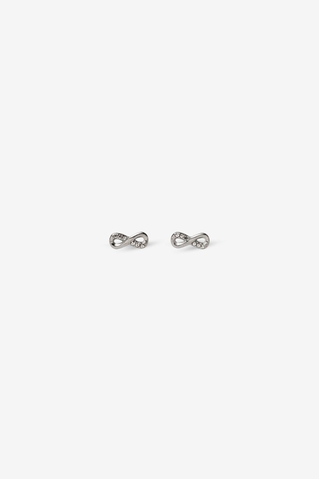Pendientes de Acero Inoxidable con Infinito Brillante