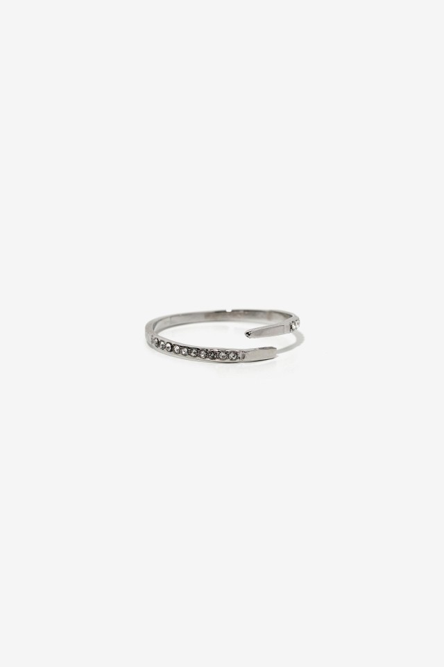 Anillo de Acero Inoxidable Abierto