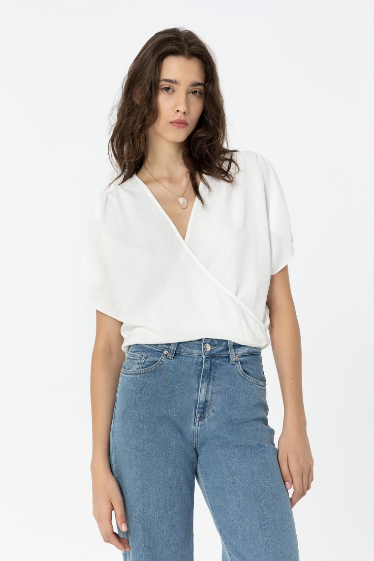 Blusa Texturizada Cropped