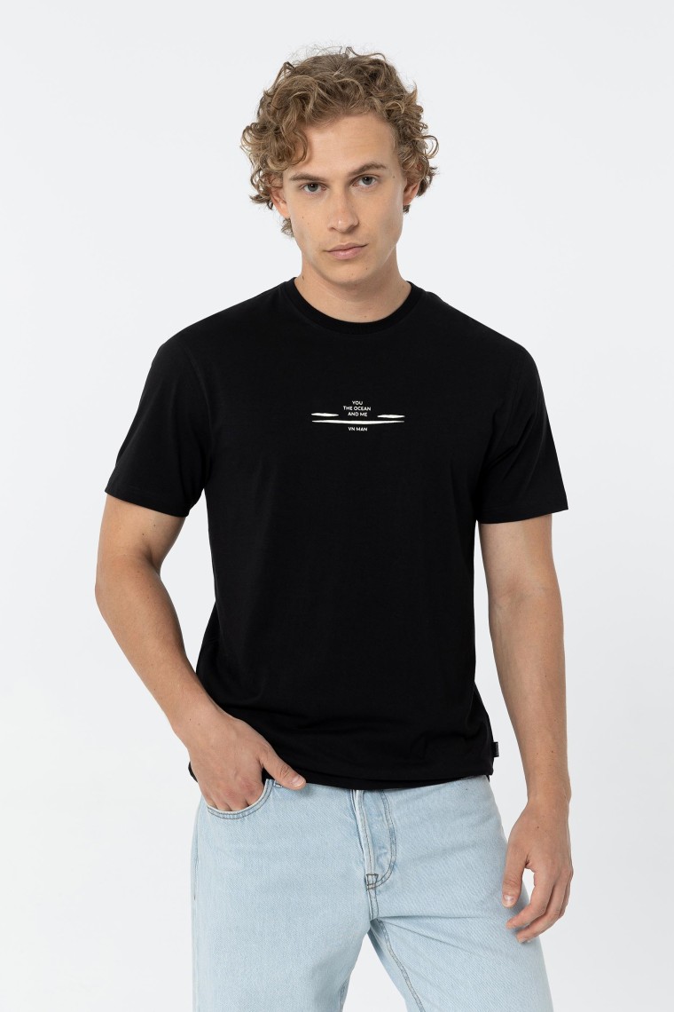 T-Shirt Regular Estampado de Mensagem