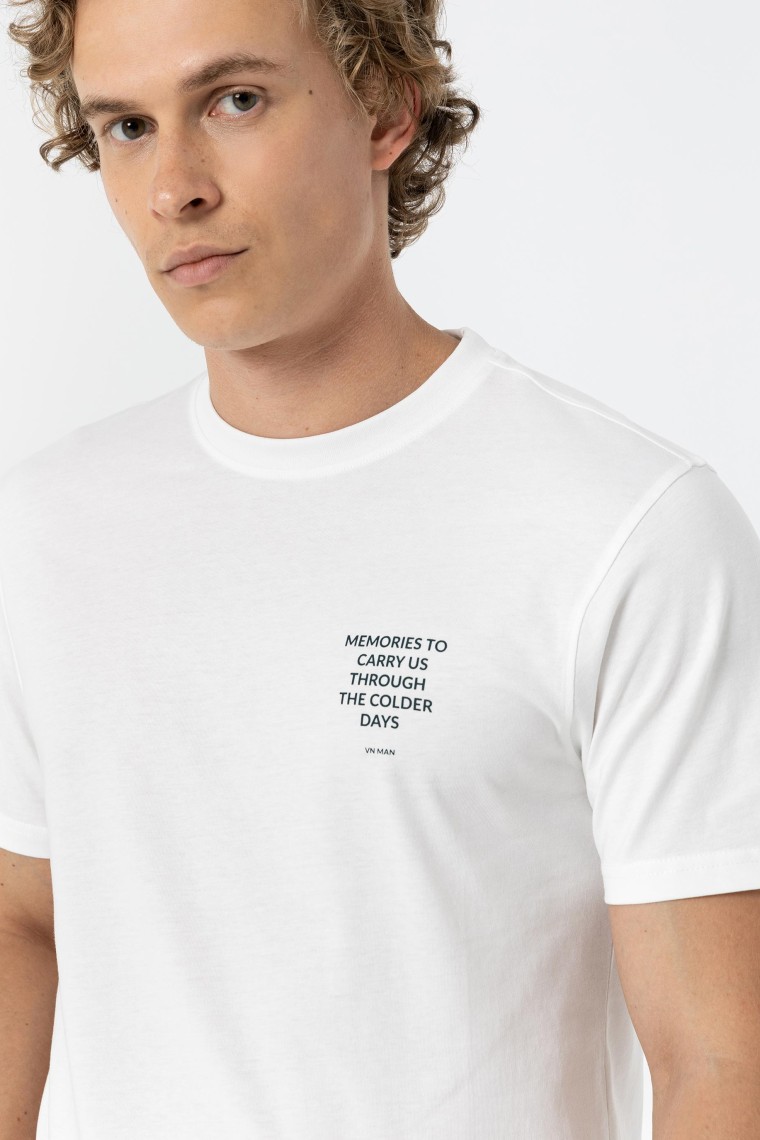 T-Shirt Regular Estampado Mensagem