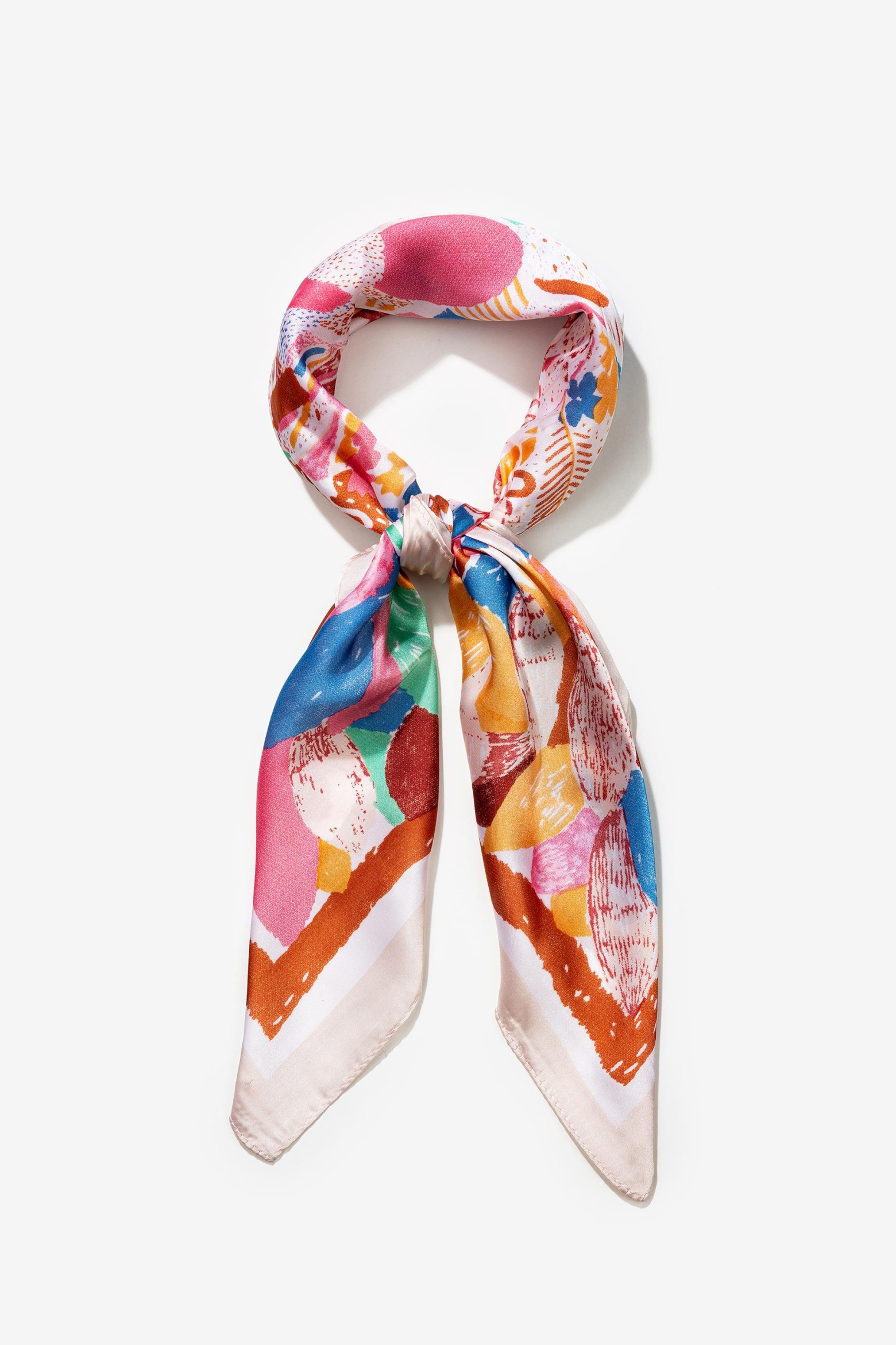 Bandana Acetinada Floral Grfico