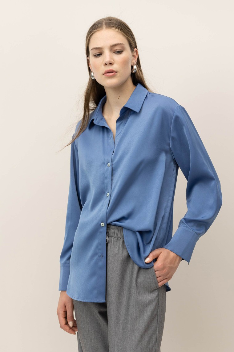 Camisa Relaxed Acetinada