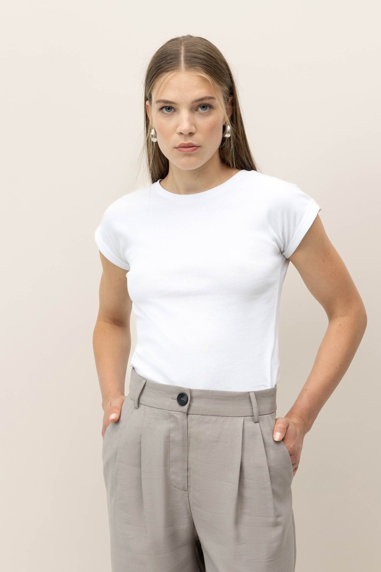 T-Shirt Super Slim de Algodo