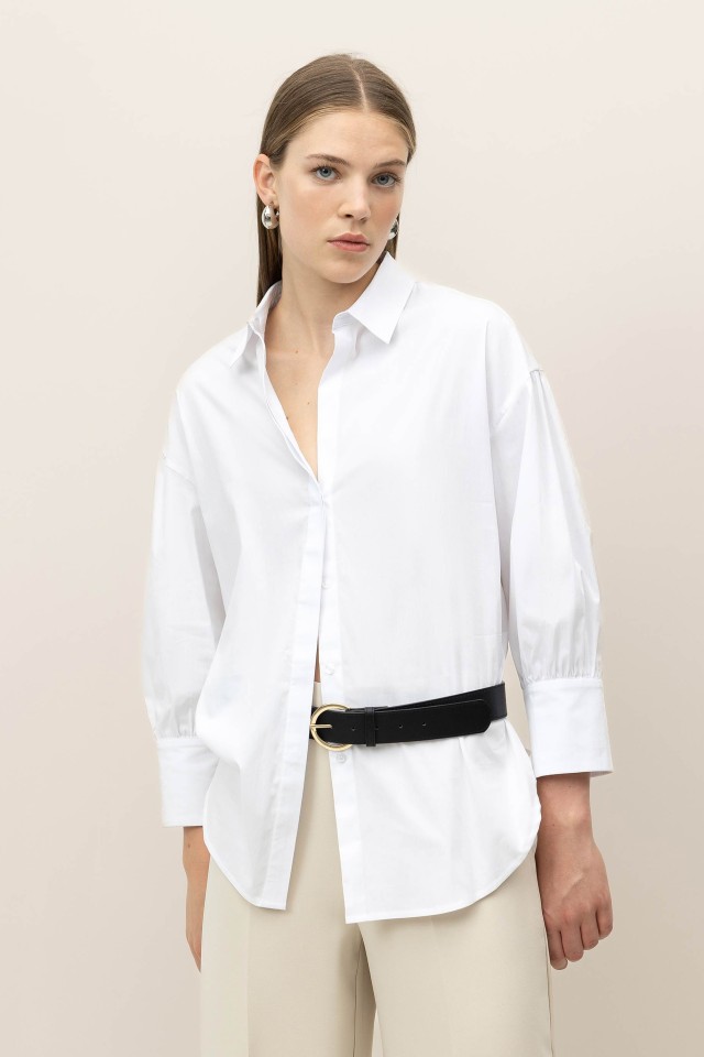 Relaxed Shirt with Slits