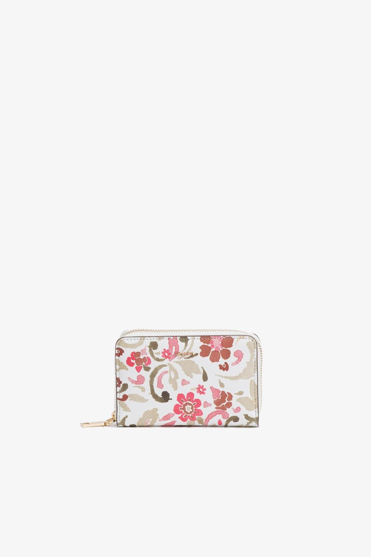 Monedero Estampado Floral Pequeo