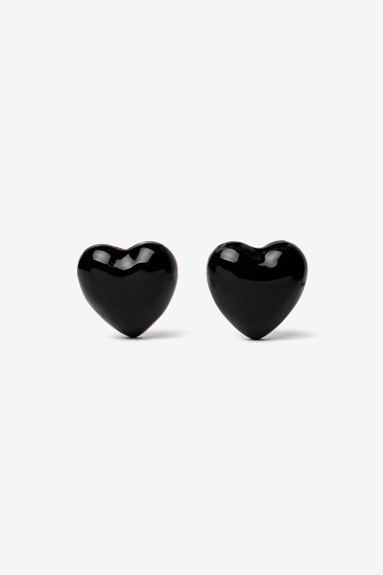 Pendientes de corazn esmaltados