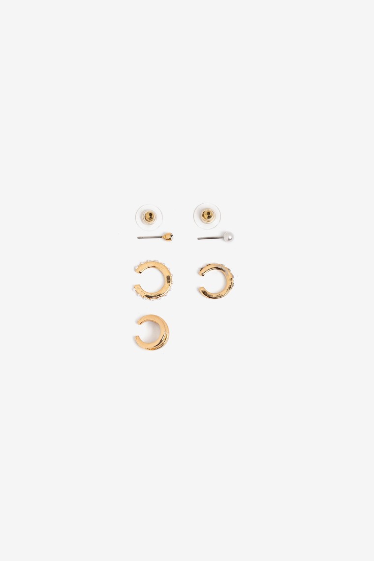 Pack de Pendientes y Earcuffs con Piedras