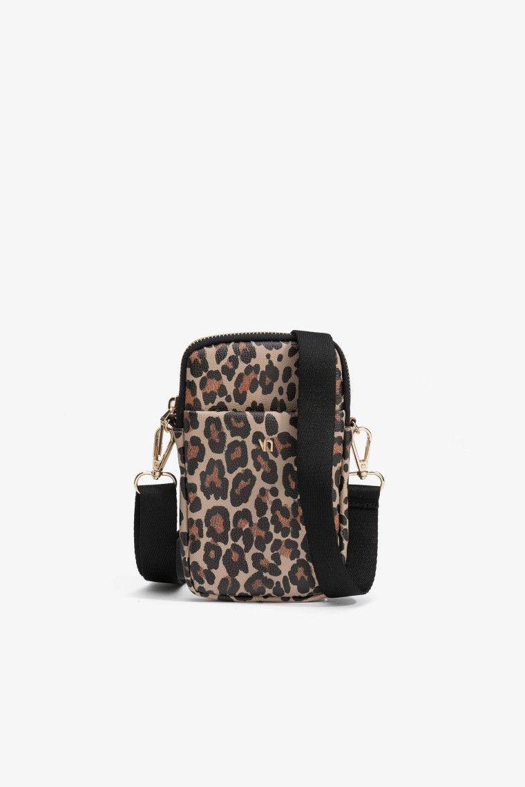 Bolsa Para Telemvel Estampado Leopardo