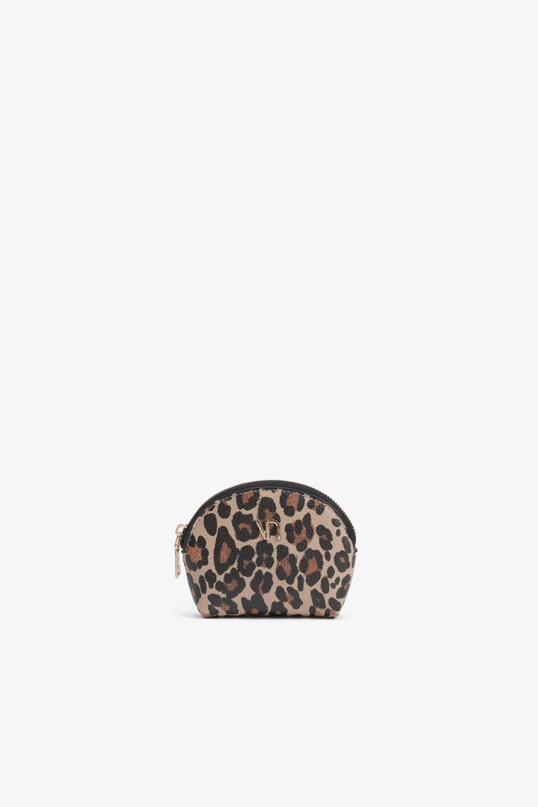 Bolsinha Arredondada Estampado Leopardo