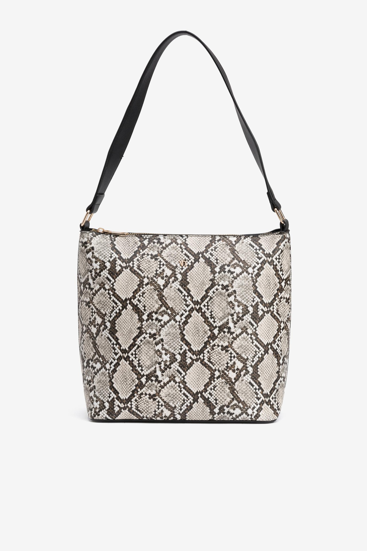 Bolso De Hombro Efecto Piel De Serpiente