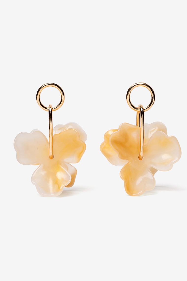 Pendientes Colgantes de Flores Acrlicas