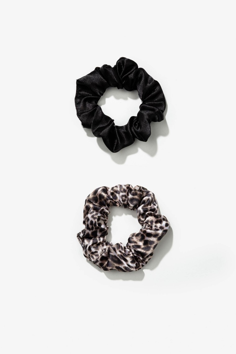 Pack 2 Scrunchies com Estampado Leopardo