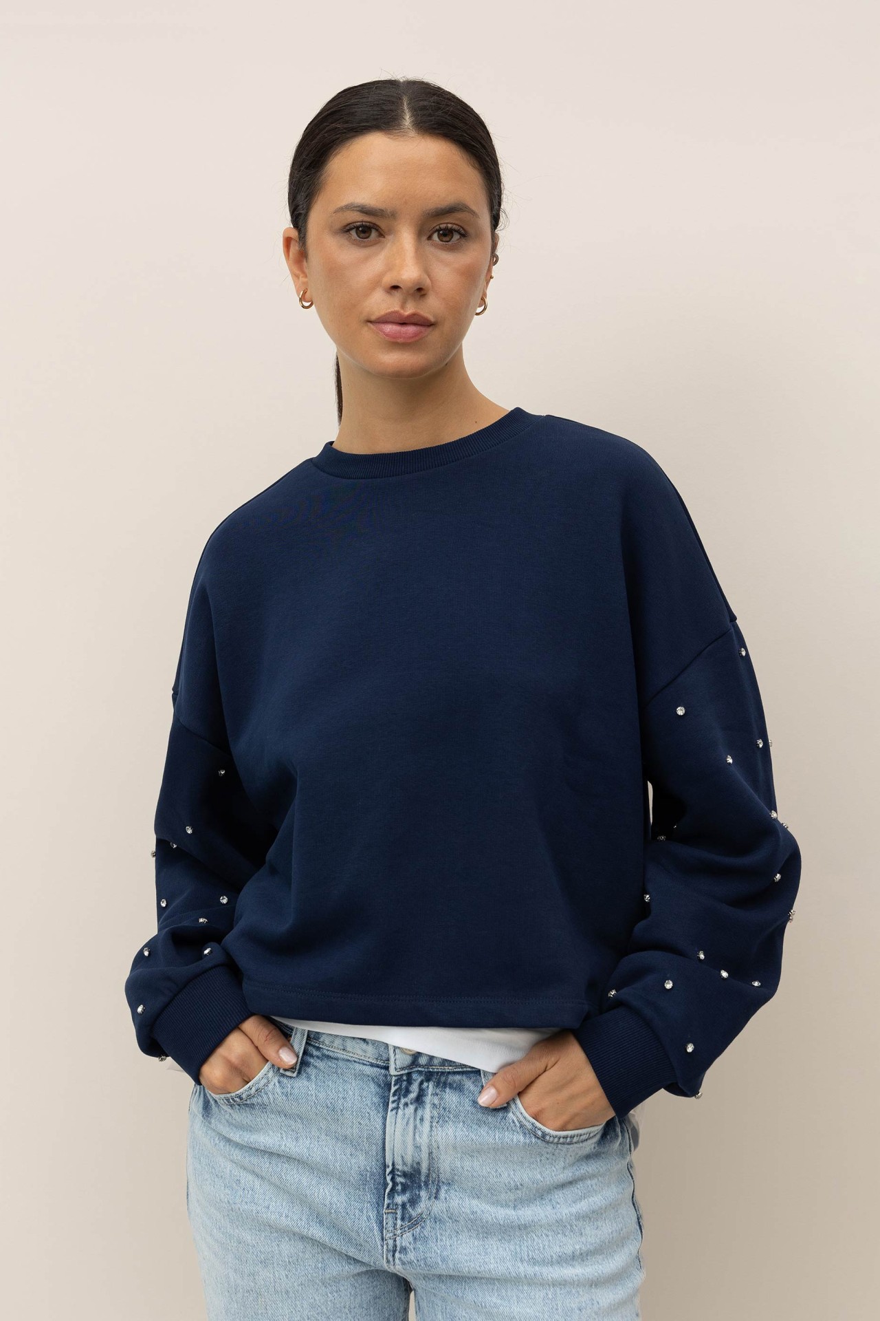 Sweatshirt Oversized com Aplicaes